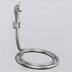RN PTMT Silver Chrome Finish Health Faucet with Hope Pipe & Wall Holder for Toilet Cleaning, RNHF5410SS