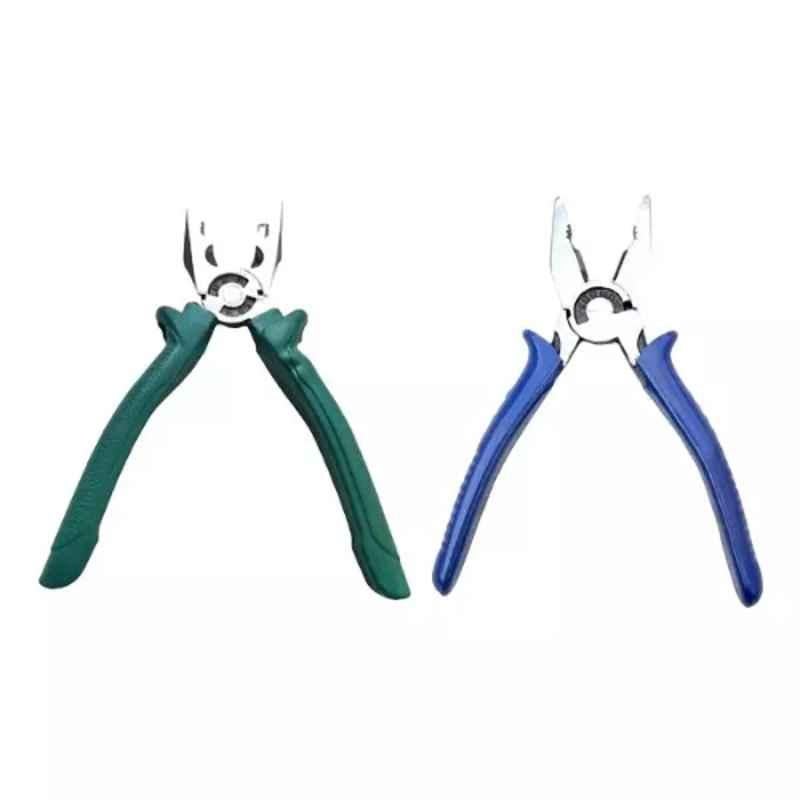 Sky Blue 2 Pcs 7.8 inch Lineman Plier Combo, SBE_PLIER_COMBO_MOD_01273