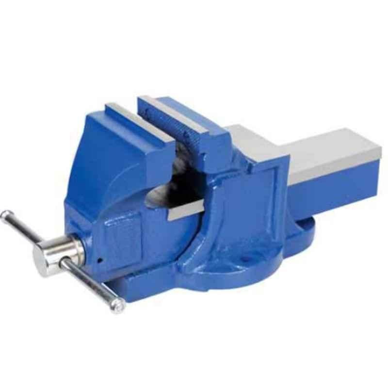 GIZMO 150mm Cast Iron Blue Heavy Structure Fixed Base Bench Vice
