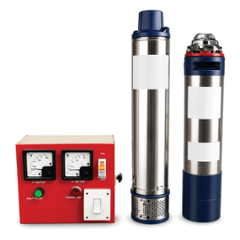 Rajco V-4 2HP 1.5kW 15 Stage Copper Single Phase Oil Filled Submersible Pumps with Control Pannel