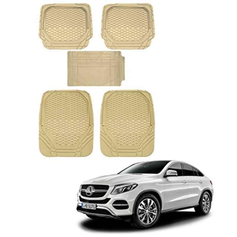 Kozdiko 5 Pcs 8855TW Beige Car Foot Mat Set for Mercedes Benz GLE-Coupe, koz_24496