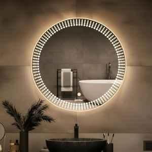 Plantex LED Bathroom Mirror with 3 Tone/Designer Mirror for Living Room/Bedroom/Dressing Room Round Shape Dia.24 inch
