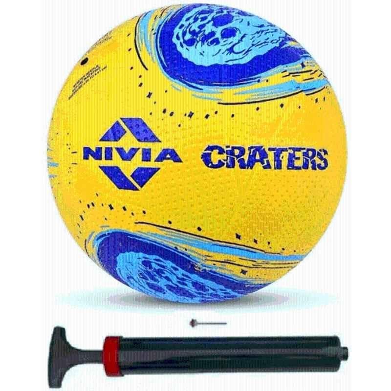 Nivia Craters with Pump Volleyball, Size: 4 (Standard) (Pack of 2) Multicolour)