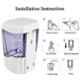 Drizzle Diamond 700ml Plastic White Automatic Sensor Operated Liquid Soap Dispenser, ASOAPSENSOR