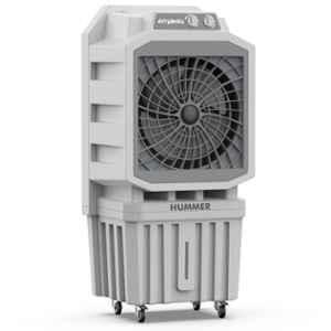 Amplesta Hummer 250W 110 Litre Plastic Light Grey Desert Air Cooler with Honeycomb Pad Cooling & 1 Year Warranty, HUMMERGRY110L