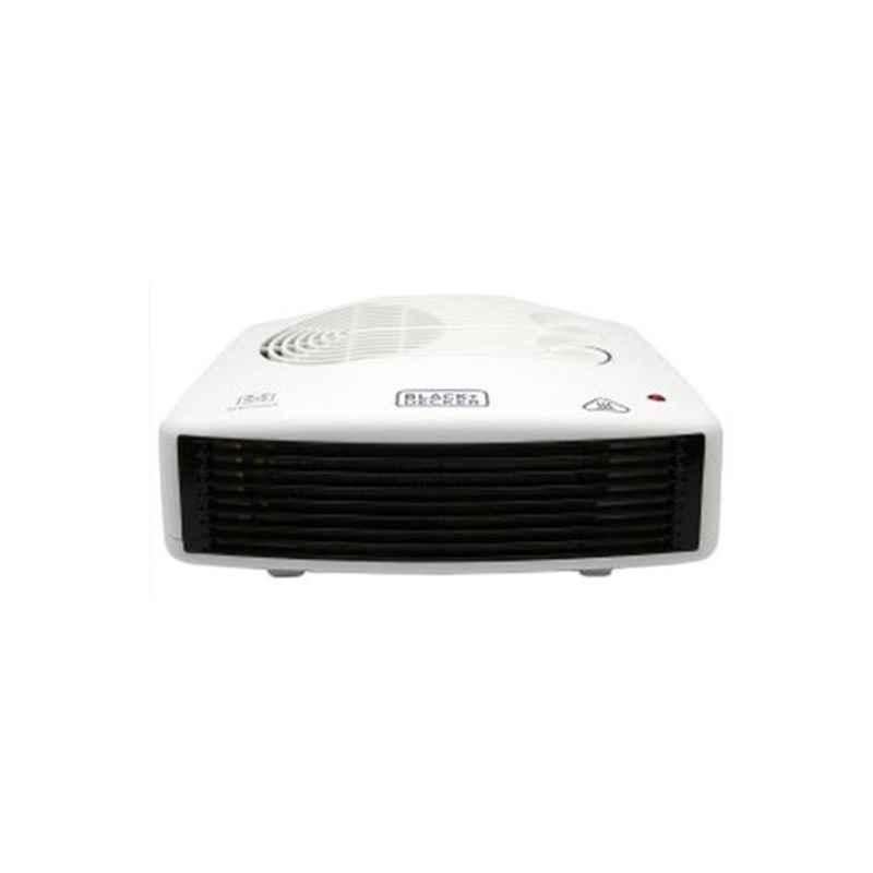 Black & Decker 2400W Plastic Black & White Horizontal Fan Heater with Dual Heat Setting, HX230-B5 / HX230-B9