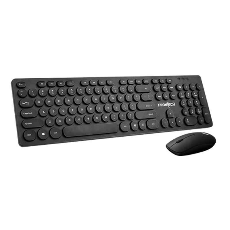 Frontech Wired Keyboard & Mouse Combo with Chocolate Punk Keys, KB0001