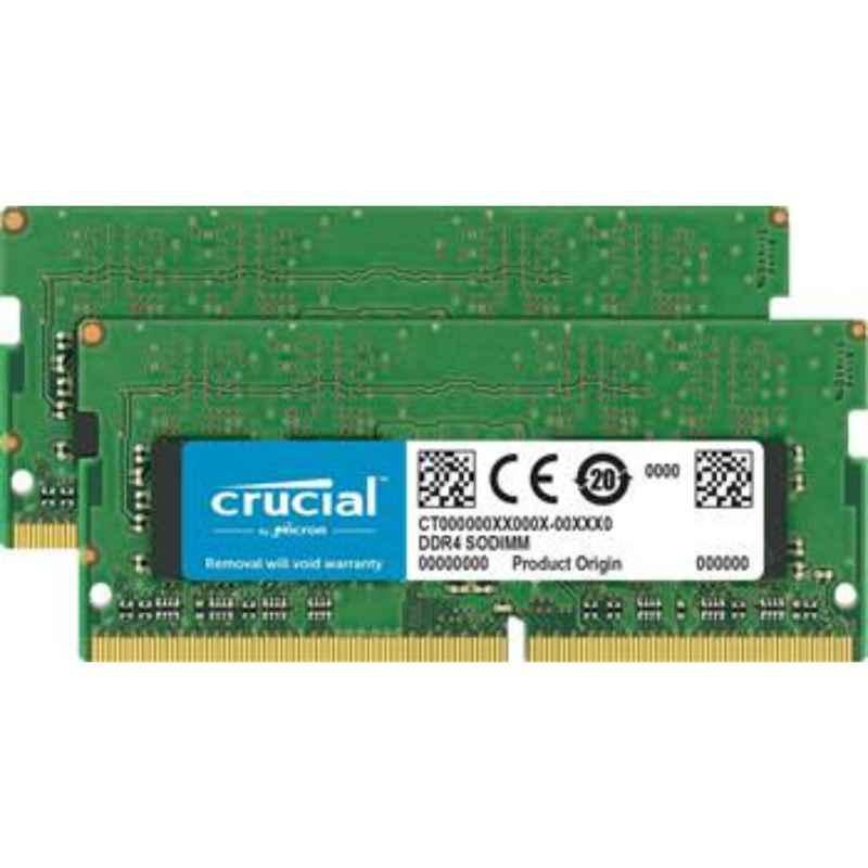 Crucial 32GB (2x16GB) DDR4 2666MHz RAM Kit, CT2K16G4S266M
