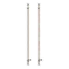 Atom 24 inch Aluminium Satin Finish Heavy Duty Joint-Less Tower Bolt, TB002-24 inch-SS-102 (Pack of 2)