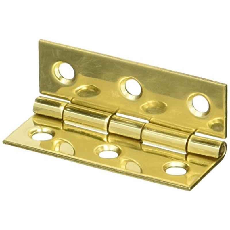 National 2x1-3/8 inch Brass Door Hinge, N211-375 (Pack of 2)