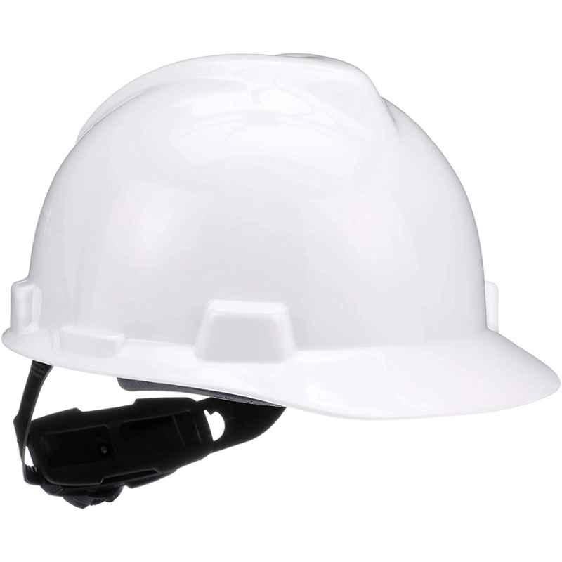 MSA White V-Gard Safety Hard Hat, 475358