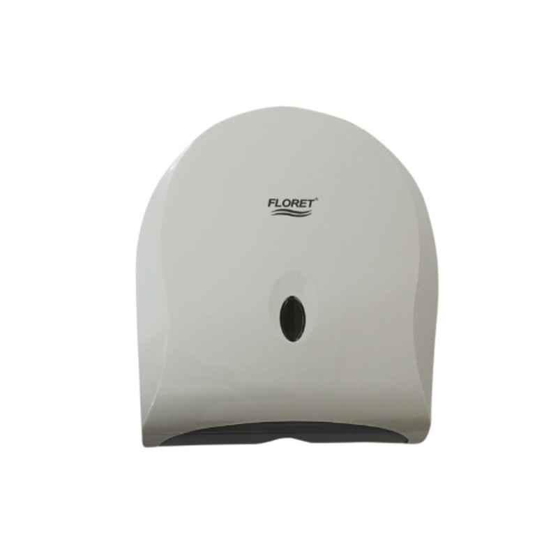 Floret Small White C-Fold Paper Dispenser