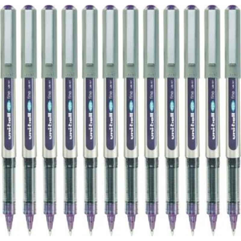 Mitsubishi Uniball Eye 0.7mm Violet Fine Roller Pen, MI-UB157-VT (Pack of 12)