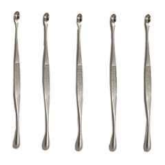Surgical 8 inch Stainless Steel Double Ended Scoop, DC41 (Pack of 5)