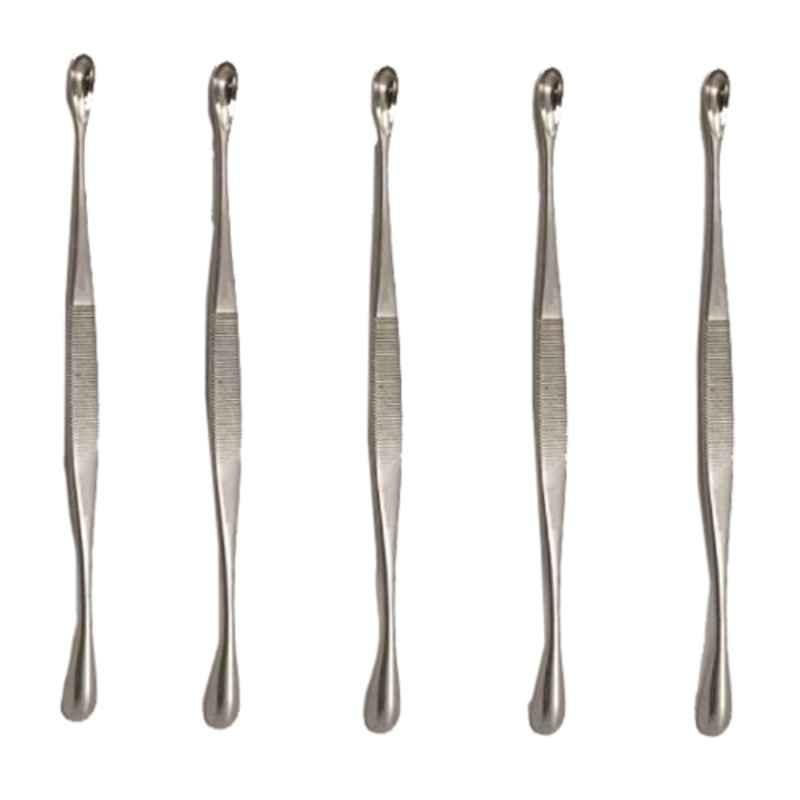 Surgical 8 inch Stainless Steel Double Ended Scoop, DC41 (Pack of 5)