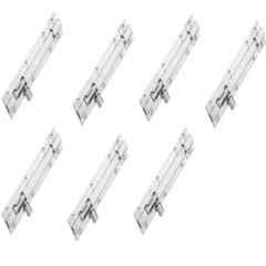 Senkiddpro 125mm Stainless Steel Chrome Finish Push to Close Tower Bolt (Pack of 7)
