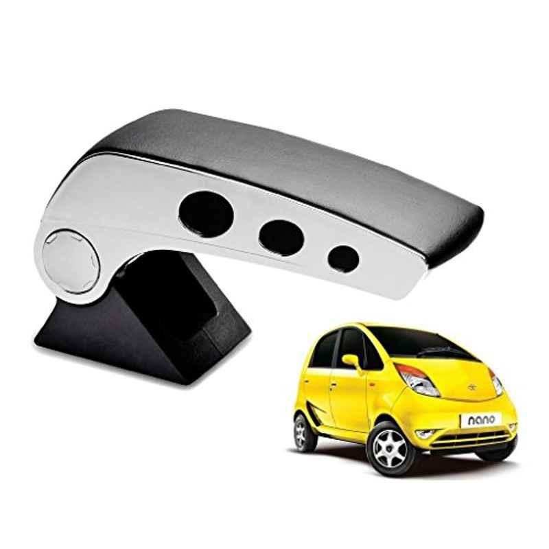 Kozdiko Black Chrome Finish Car Armrest for Tata Nano