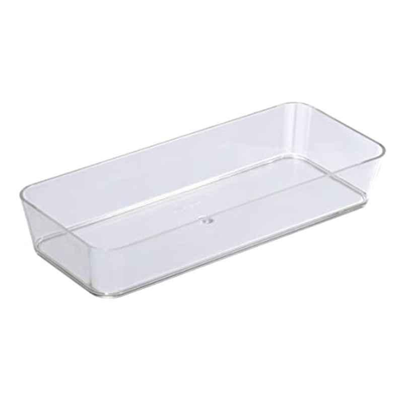 Wenko 24x10x4cm Plastic Transparent Slim Shelf, WK20304