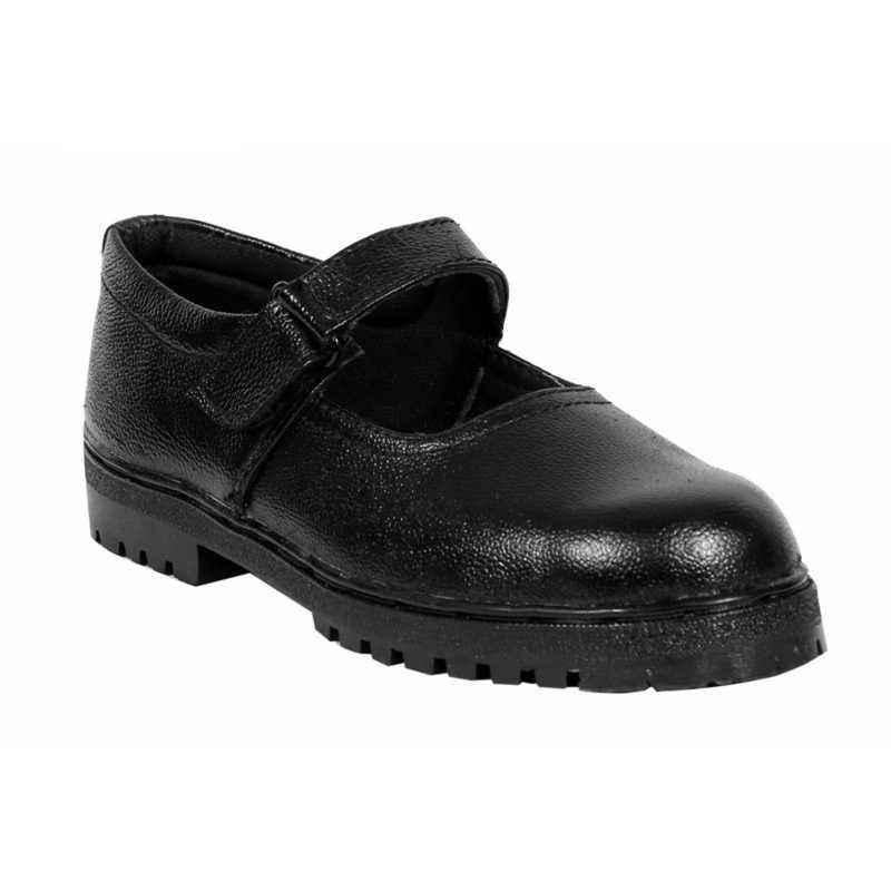 JK Steel JKPB059BLK Steel Toe Black Work Safety Shoes, Size: 8