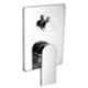 Drizzle Brass Chrome Finish Silver 4 Way Single Lever Square Diverter, ASQUAR4DIVERT