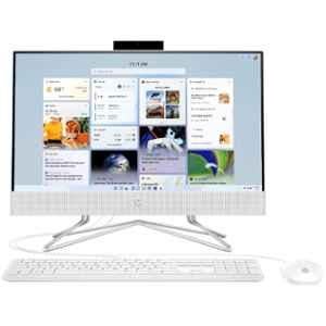 HP Essentials 6F967PA Snow White All in One Desktop with Intel Celeron J4025 21/8GB/512GB SSD/MS Office/Windows 11 Home & 21.5 inch FHD Display, 22-DD2986