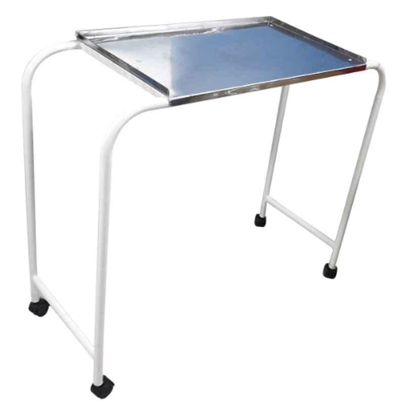 Smart Care HF22 Stainless Steel Over Bed Trolley Table