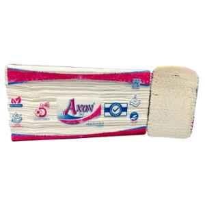 Axon M Fold 75 Pcs 22.5x21cm 2 Ply White Paper Napkin, AM75W6 (Pack of 6)