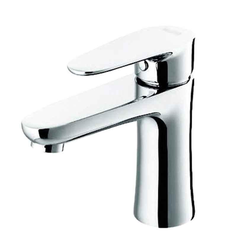 Milano Don Single Lever Wash Basin Mixer with Brass Pop-up & Waste, 140100200315
