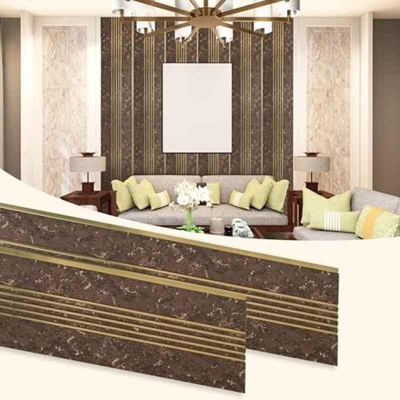 Plantex 40 Sqft 1x8ft 3D Charcoal Wall Panel for Interior Decor, YD-1201 (Pack of 5)