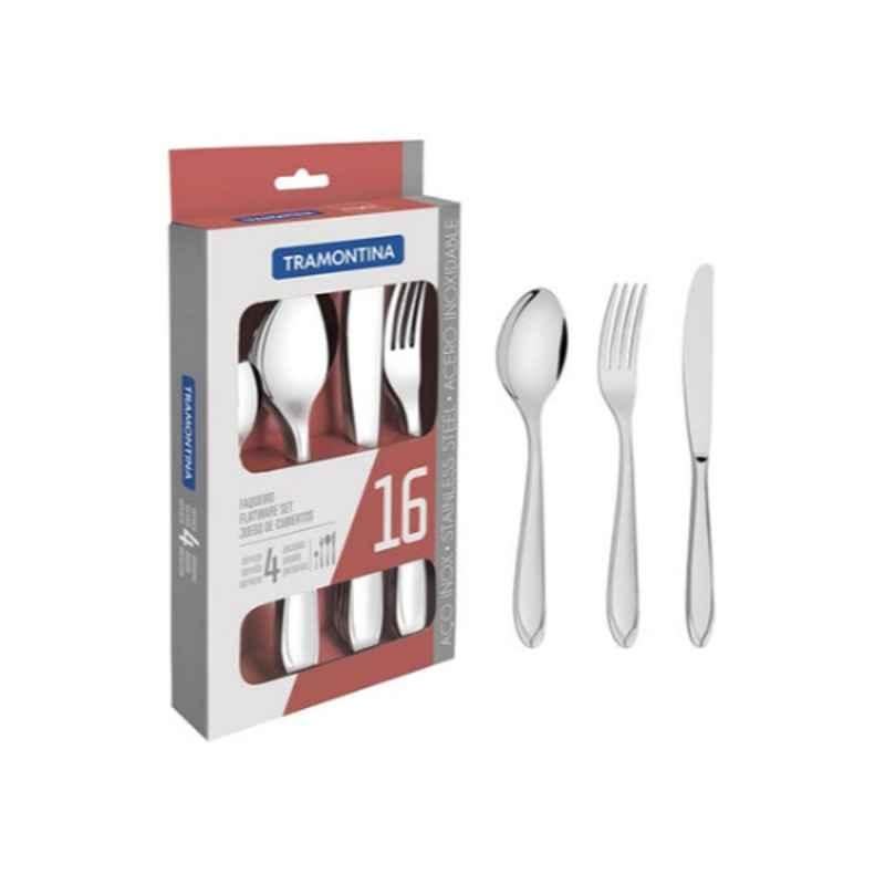 Tramontina 16Pcs Stainless Steel Flatware Set, 7891116045589YL