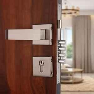 VIN KRAFT 60mm Stainless Steel Satin Mortise Door Lock Handle Set with 3 Keys, VK005-ROSE-OSK