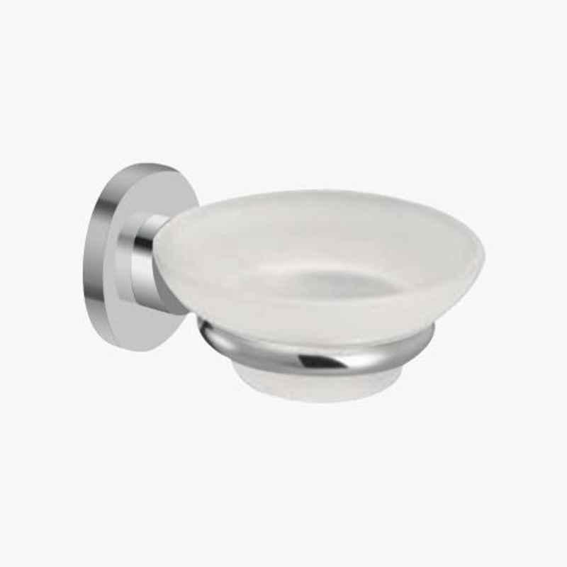 Kerovit Silver Chrome Finish Round Range Soap Dish, KA930003