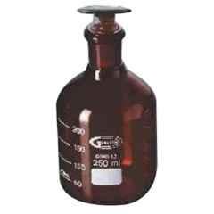 Glassco 500ml Boro 3.3 Glass Amber & White Printing Reagent Narrow Mouth Bottle, 273.276.05 (Pack of 10)