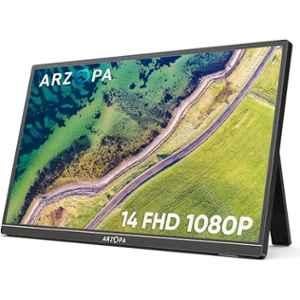 Arzopa A1S 14 inch 1920x1080p Portable Monitor IPS FHD Portable LED Monitor with Kickstand