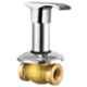Drizzle Swift 20mm Brass Chrome Finish Silver Concealed Stop Cock, ACON20SWIFT