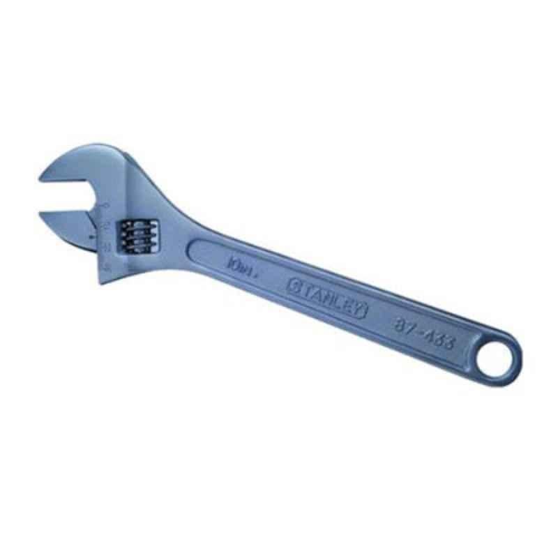 Stanley 250mm CrV Silver Adjustable Wrench, STMT87433-8