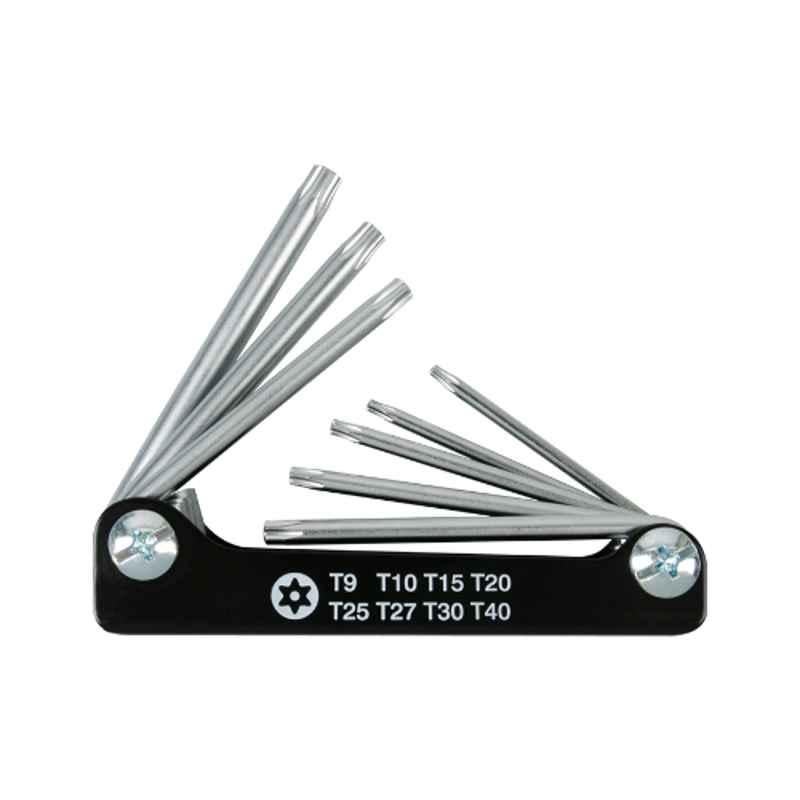 8PC.TORX WRENCH SET T9H-T40H CHROME, 20318PR