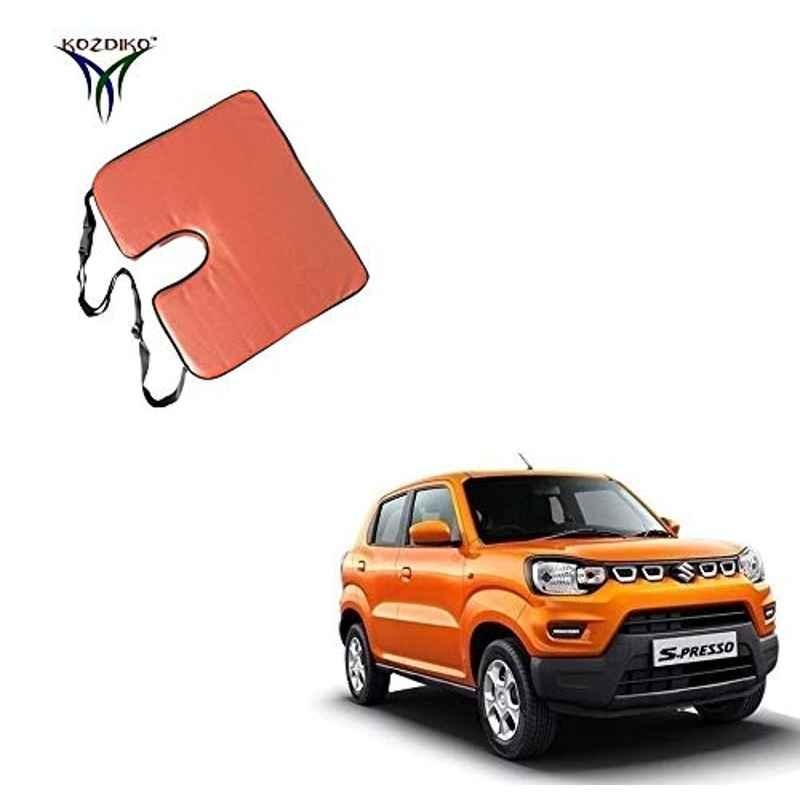 Kozdiko PU Tan Seat Rest Cushion Pillow for Maruti Suzuki S-Presso