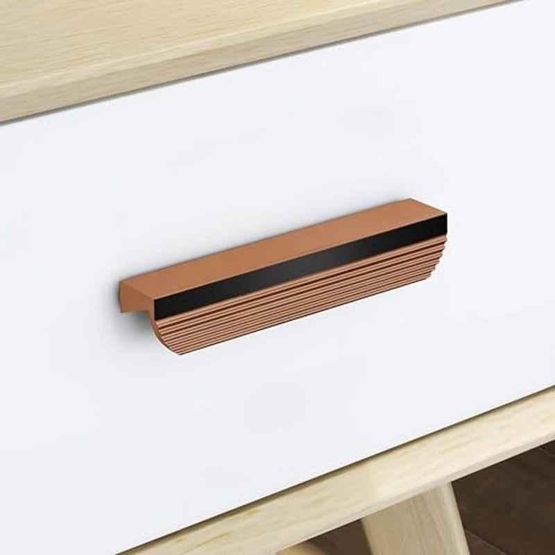 Plantex 96mm Aluminium Rose Gold PVD Finish Pull Cabinet Handle for Home & Office, APS-DTC-5200-RG-96MM