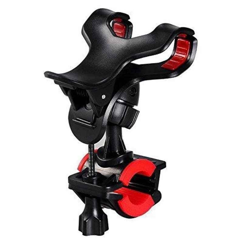 Strauss Black & Red Plastic Cycle Mobile Phone Holder, ST-1304