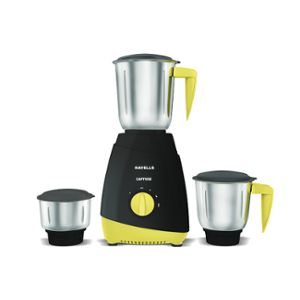 Havells Capture 500W Dark Grey & Green Mixer Grinder with 3 Jars, GHFMGDEE050