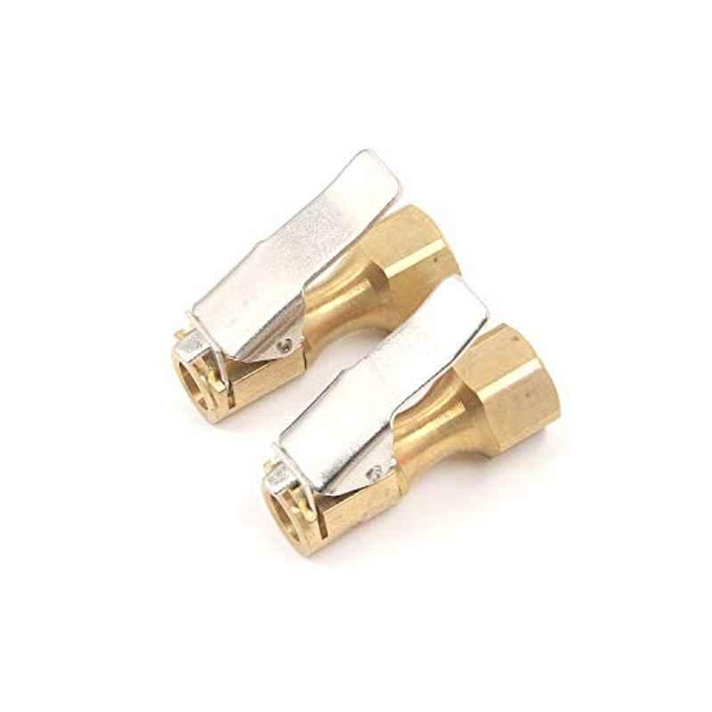 42x16x35mm Copper Inflator Air Chuck Clips (Pack of 2)