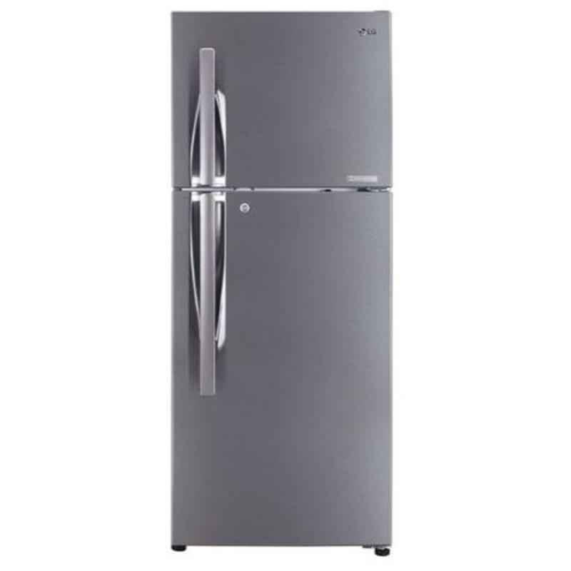 LG 260L 3 Star Shiny Steel Frost Free Smart Inverter Refrigerator, GL-C292RPZY