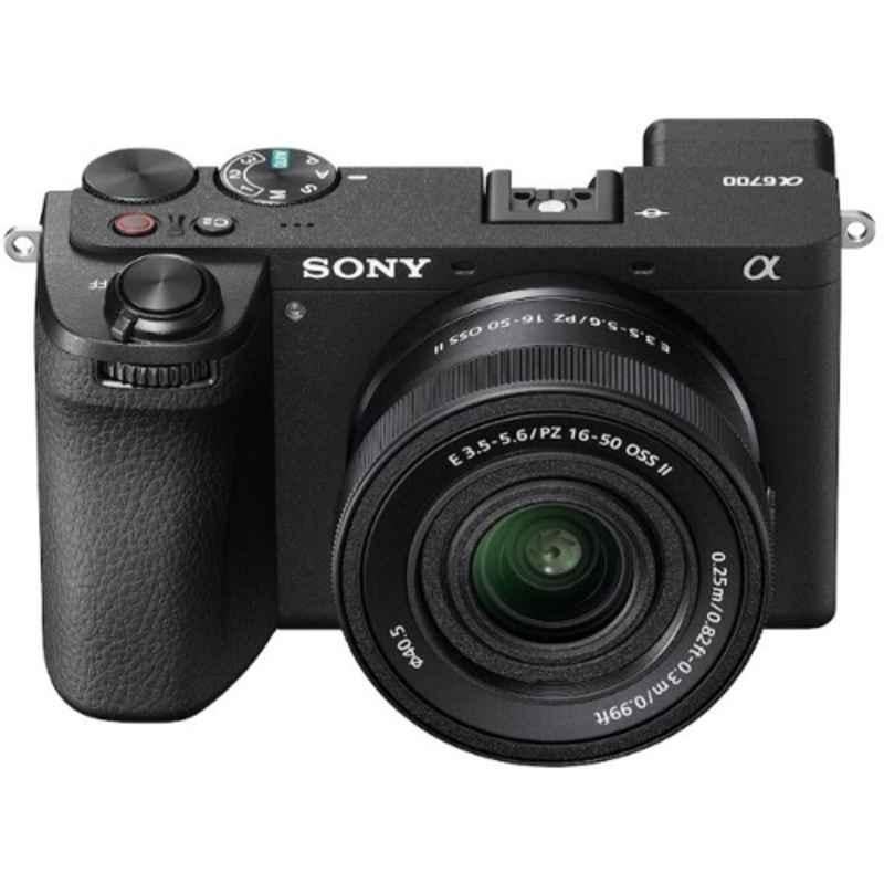 SONY ILCE-6700K 26MP Black Mirrorless Camera with APS-C Sensor & SELP16502mm Lens, ILCE-6700K/BQ IN5