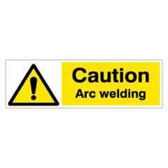 SUNSIGNS 600x200mm Vinyl & Sun Board Caution Arc Welding Signage, SN0128VNLM1HPIAAM