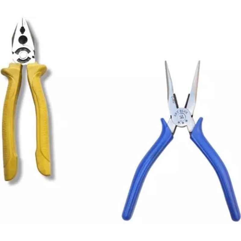 Sky Blue 2 Pcs 7.8 inch Lineman Plier Combo, SBE_PLIER_0134