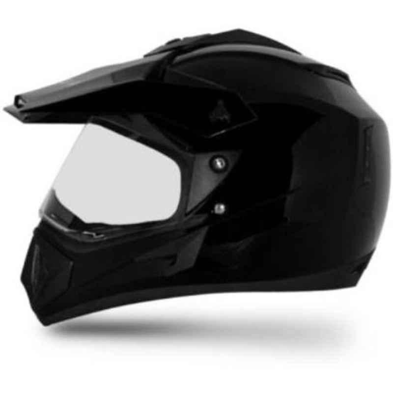 Vega Off Road Black Motocross Motorbike Helmet, Size (M, 570 mm)