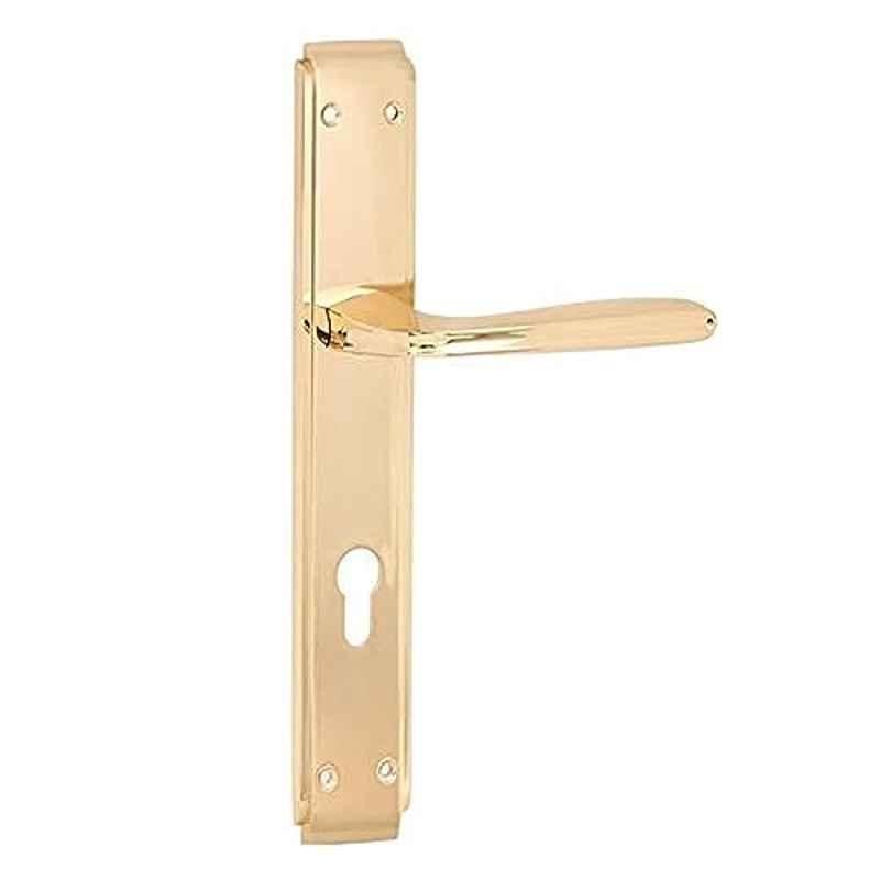 Robustline 25x7x5cm Zinc Rose Gold Door Handle with Lock body, BY0283