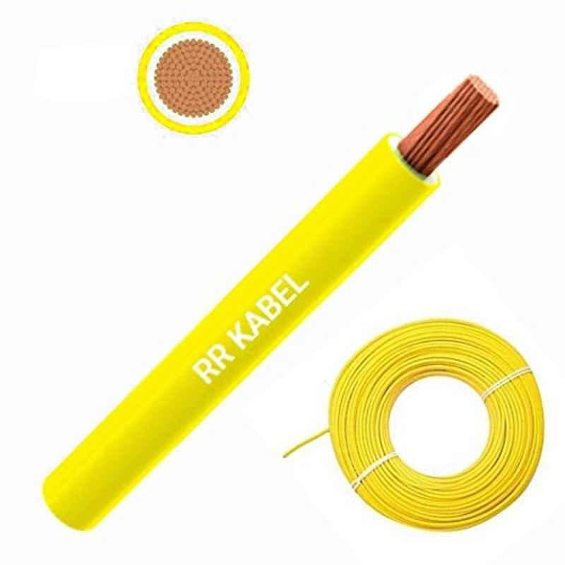 RR Kabel 0.5mm 90m Copper Yellow Multi Strand Single Core Flexible Cable