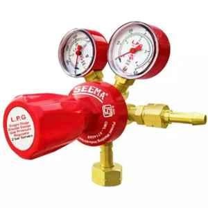 Seema 2Bar Single Stage Double Gauge LPG Pressure Regulator, S.S.DG.LPG-7